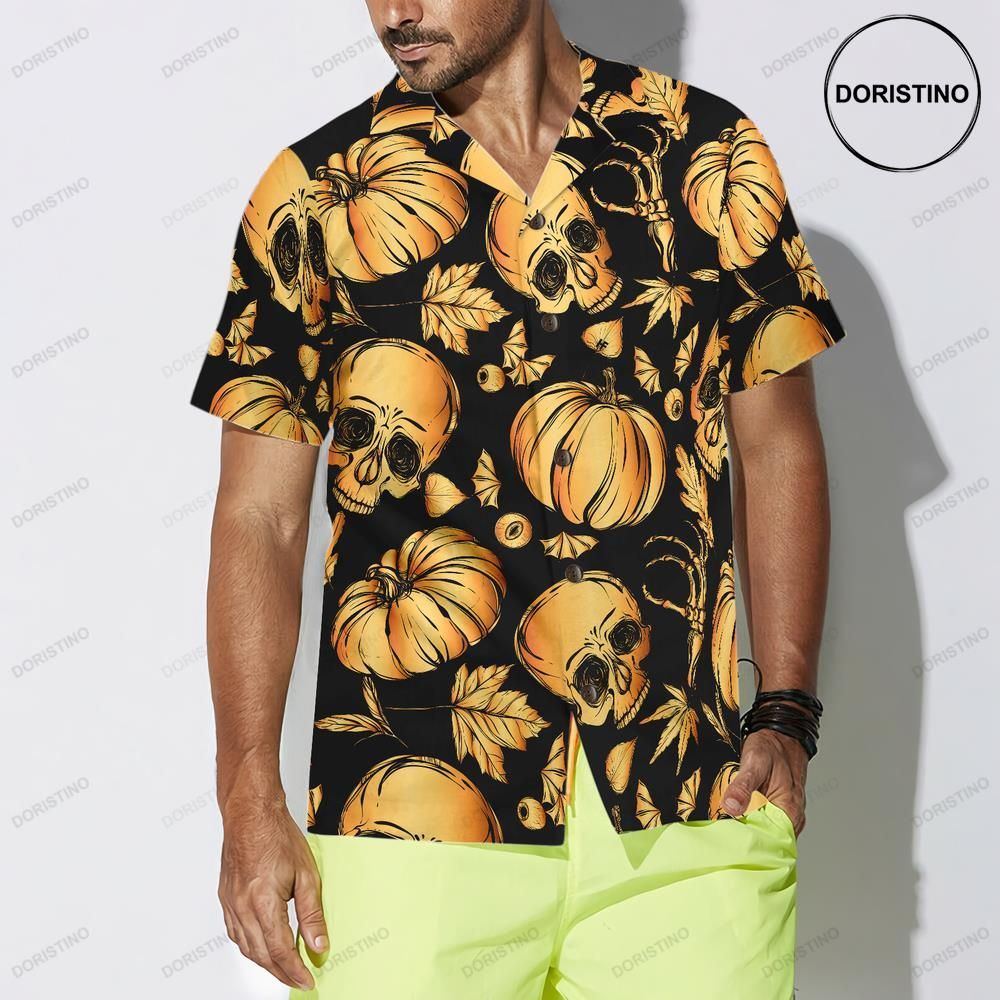 Pumpkin Skull Halloween Limited Edition Hawaiian Shirt