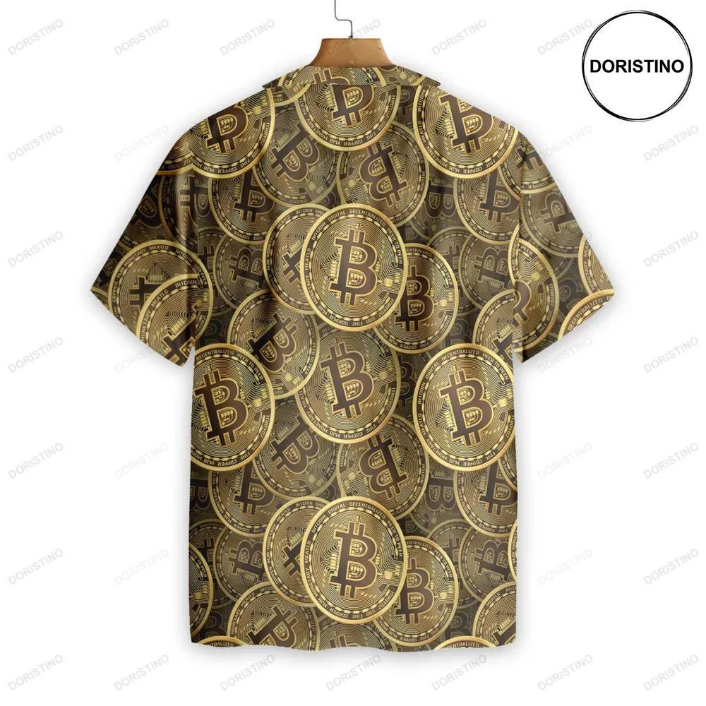 Realistic Seamless Bitcoin Cryptocurrency Limited Edition Hawaiian Shirt