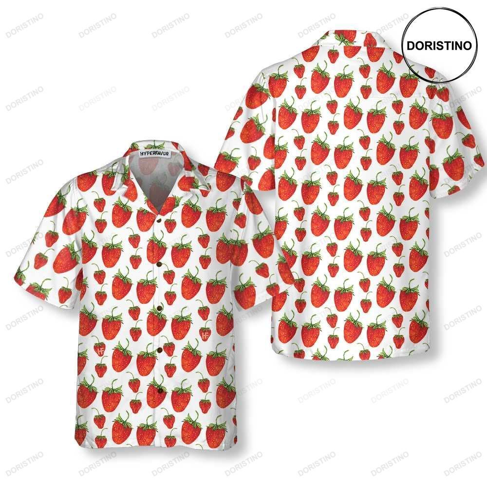 Red Strawberry Strawberry For Men Women Strawberry Prin Hawaiian Shirt