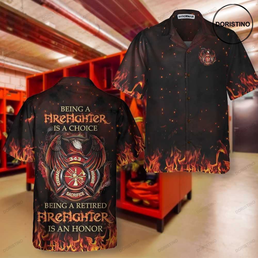 Retired Firefighter Unique Retirement Gift For Firefighter Limited Edition Hawaiian Shirt