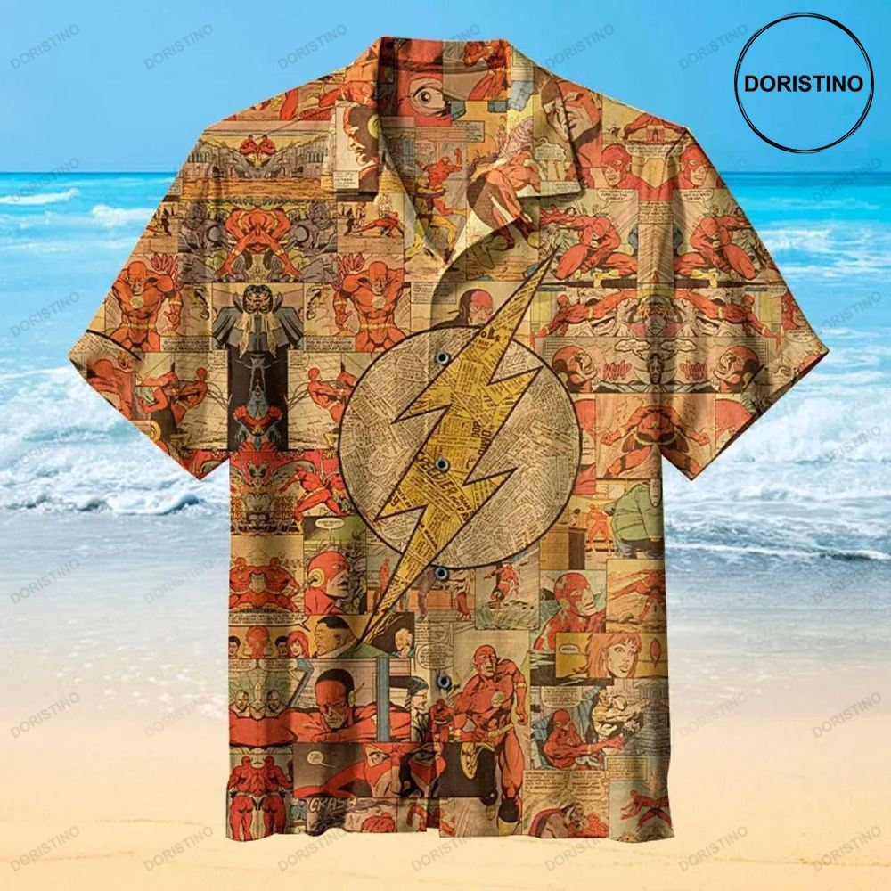 Retro Flash Logo Limited Edition Hawaiian Shirt