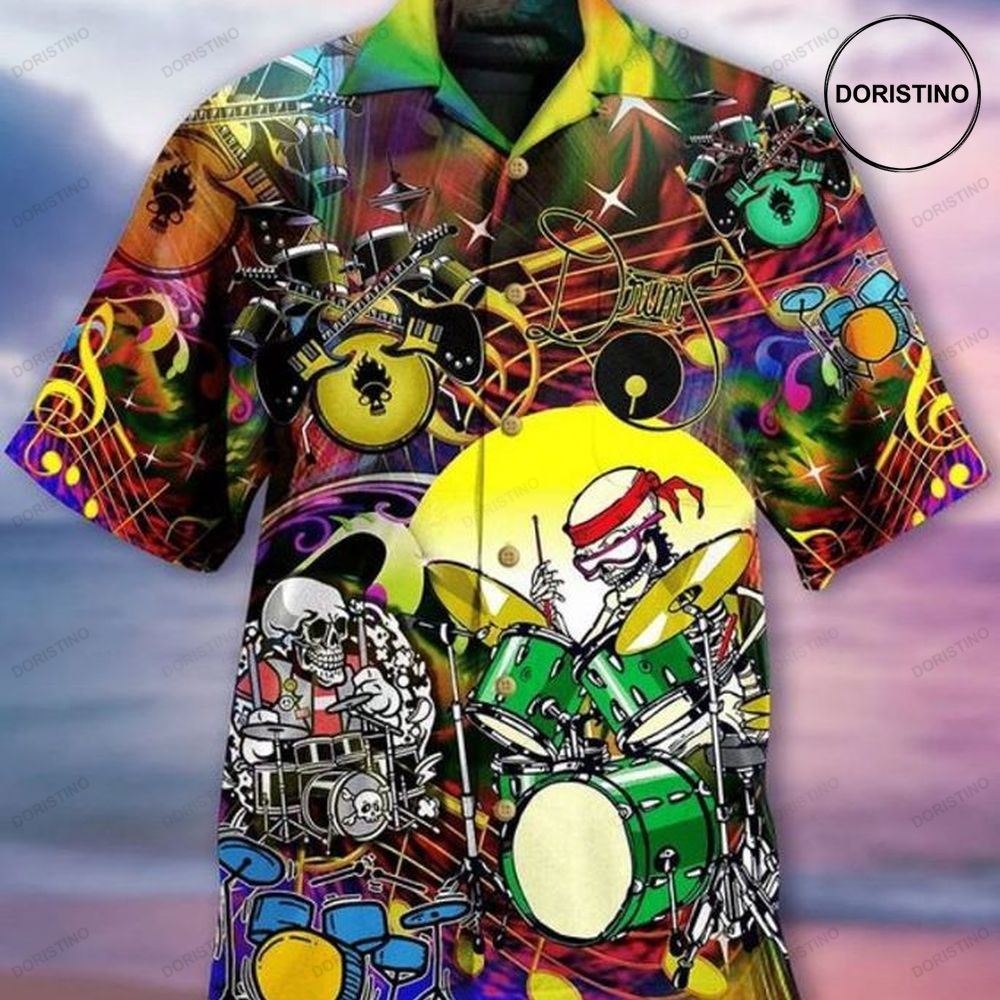 Rock Band Skull Limited Edition Hawaiian Shirt