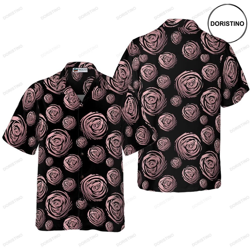 Rose Gold In Black Awesome Hawaiian Shirt