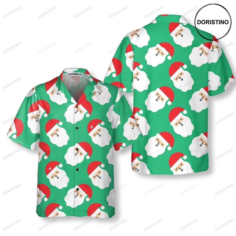 Santa Claus Bright Seamless Pattern Funny Santa Claus Gift For Christmas Limited Edition Hawaiian Shirt