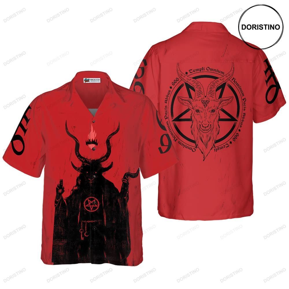 Satanic Demon Goat Hawaiian Shirt