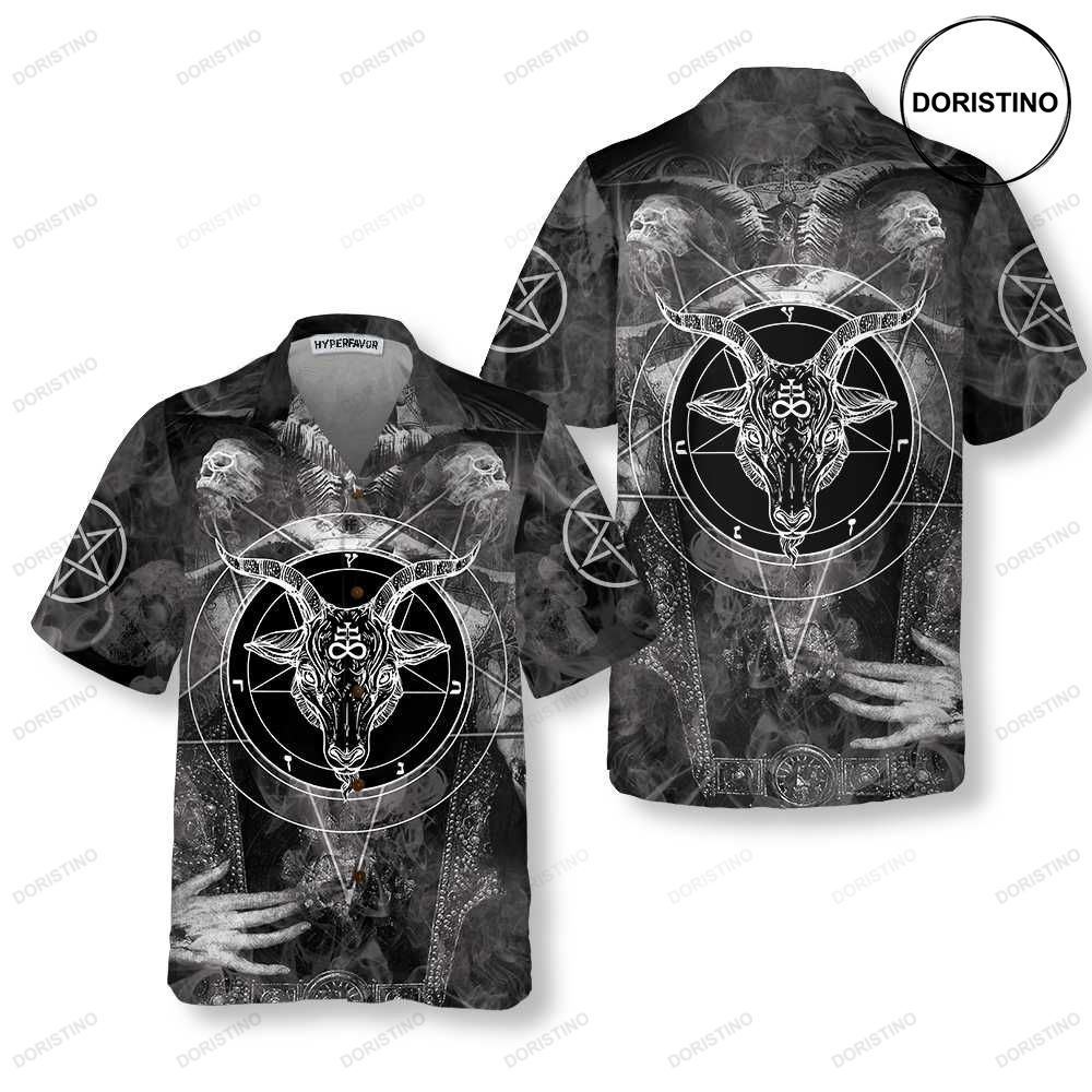 Satanic Skull Satan Gothic Skull For Men And Women Hawaiian Shirt