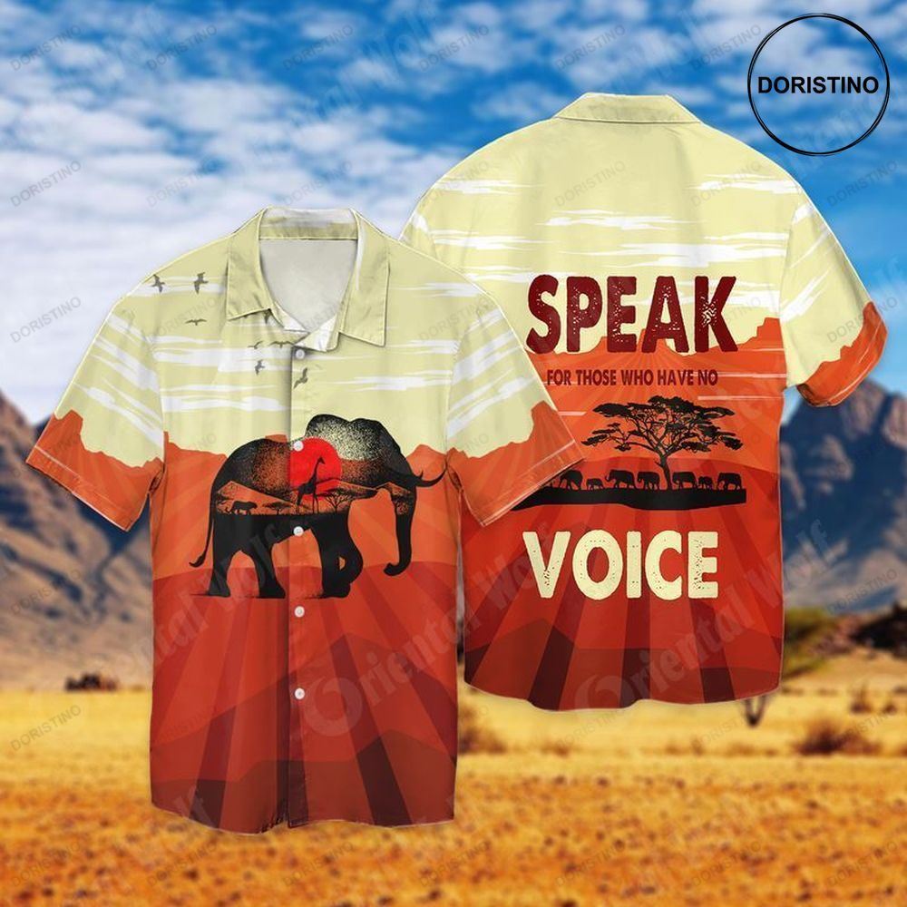 Save The Elephant Speak For Those Who Have No Voice Limited Edition Hawaiian Shirt