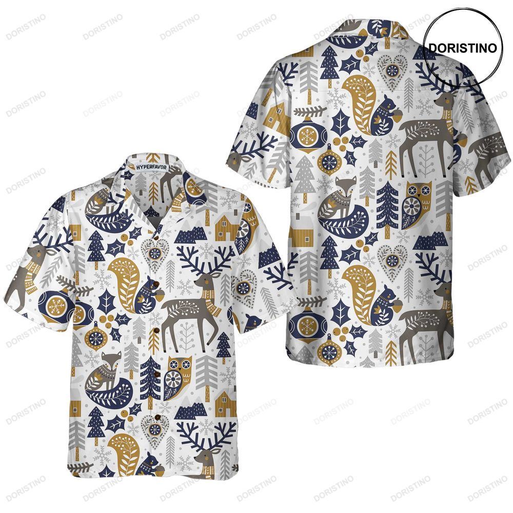 Scandinavian Christmas For Men Christmas Gift Idea Hawaiian Shirt