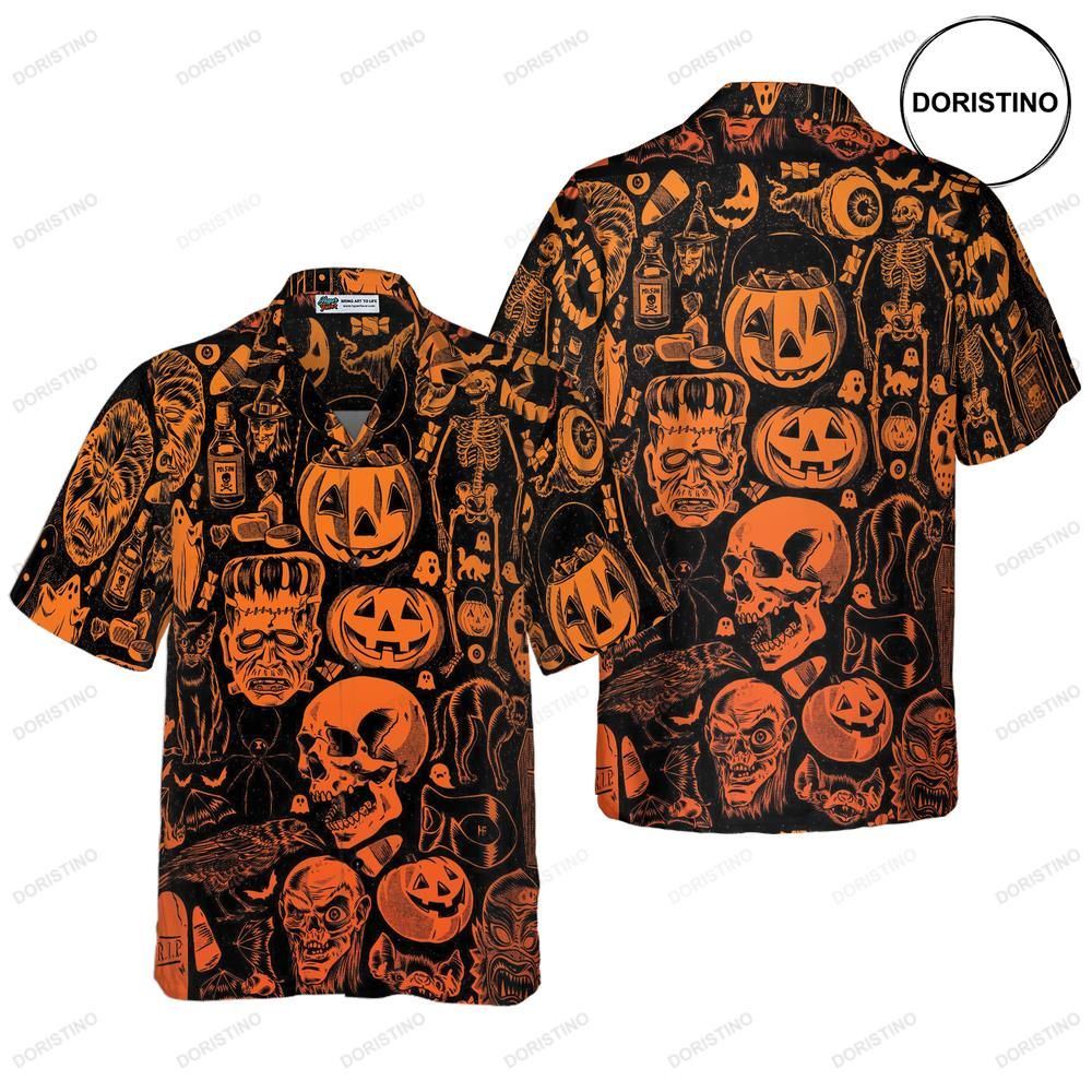 Scary Halloween Monsters Halloween Halloween For Men And Women Limited Edition Hawaiian Shirt