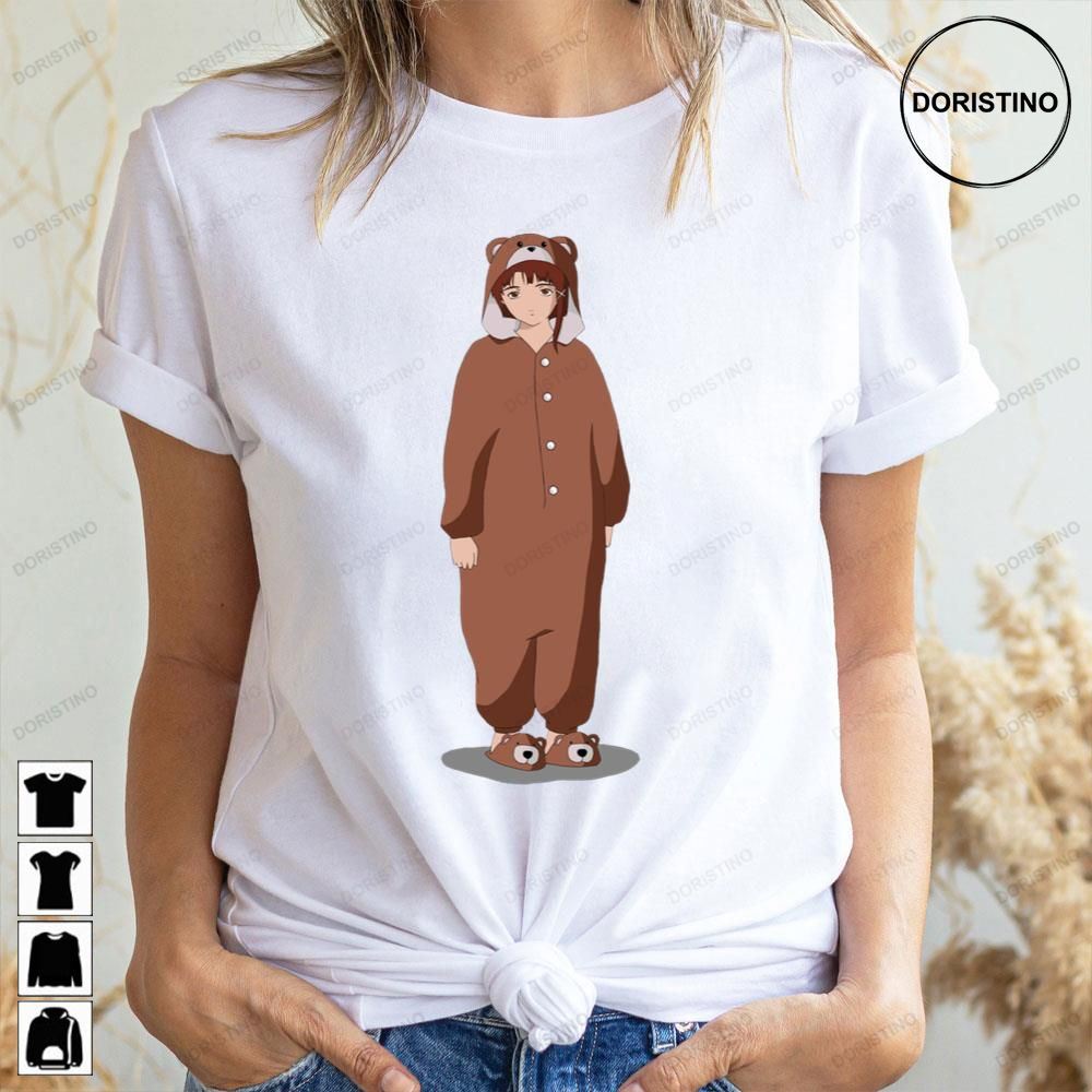 Cute Bear Serial Experiments Lain Limited Edition T-shirts