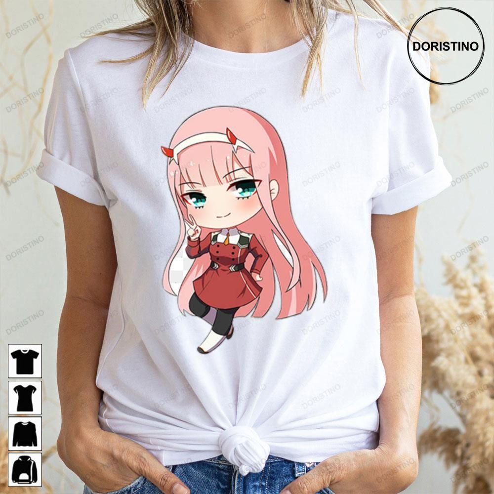 Cute Chibi Zero Two Darling In The Franxx Limited Edition T-shirts