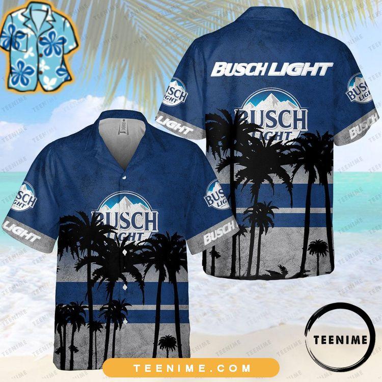 Busch Light 3d Full Printing Navy Teenime Limited Edition Hawaiian Shirt