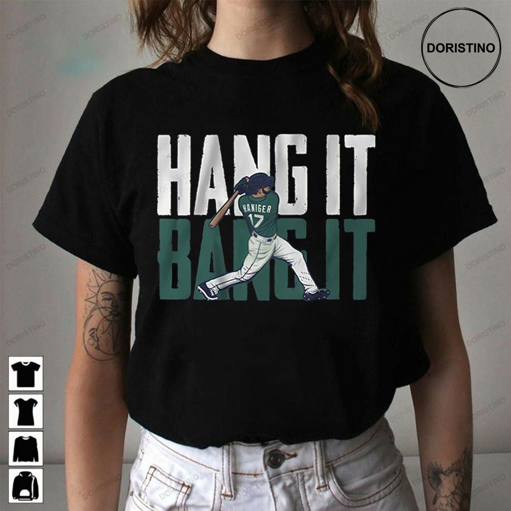 Mitch Haniger: Hang It, Bang It, Youth T-Shirt / Medium - MLB - Sports Fan Gear | breakingt