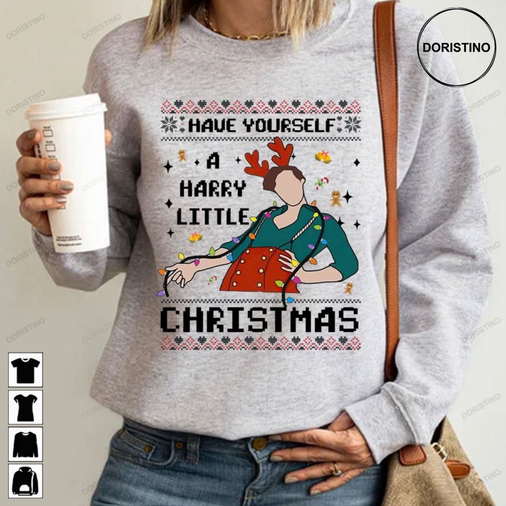 Have Yourself A Harry Styles Little Christmas Knit Pattern Limited Edition T-shirts