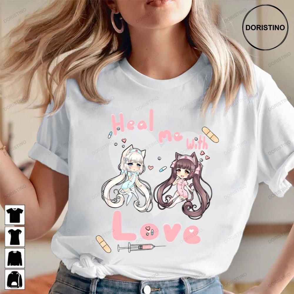 Heal Me With Love Nekopara Chocola And Vanilla Anime Limited Edition T-shirts