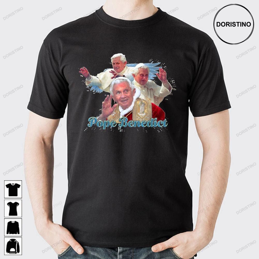 Pope Benedict Watercolor Art Awesome Shirts