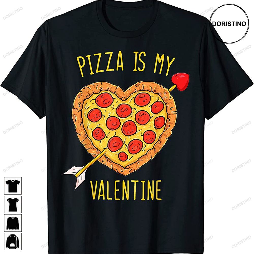 Funny Valentines Day Pizza Is My Valentine Boys Girls Kids Awesome Shirts
