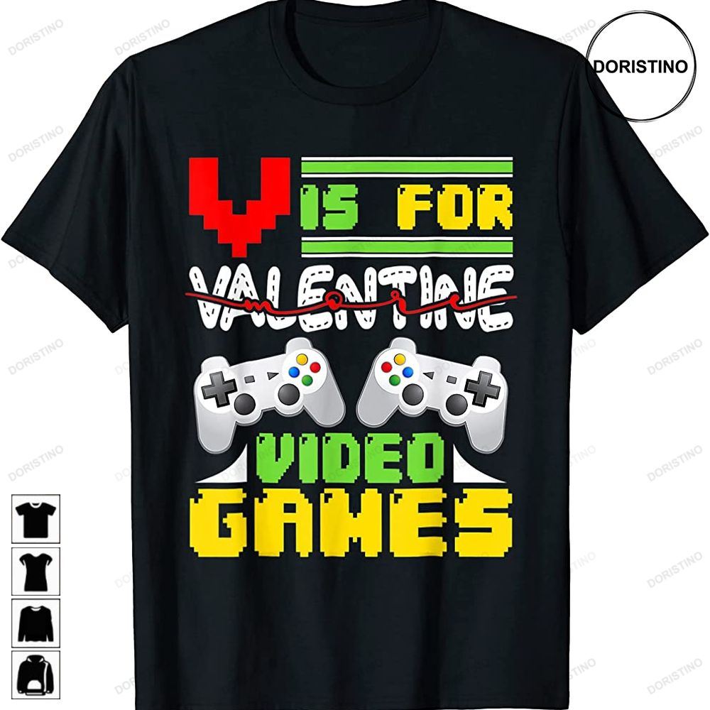 Funny Video Games Lover Valentine Day Gaming Love Celebrate Trending Style