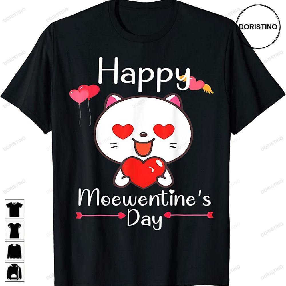 Happy Meowentines Day Valentine Cat Lover Heart Cute Kitten Trending Style