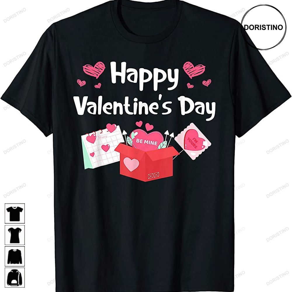 Happy Valentines Day Be Mine Cute Hearts V Day Pajama Awesome Shirts