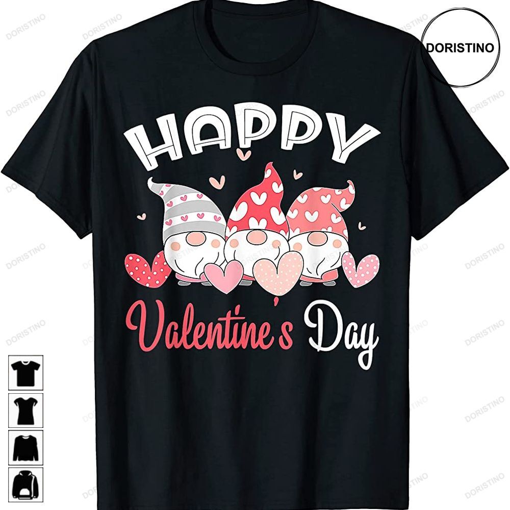 Happy Valentines Day Gnome Heart For Women Men Couples Trending Style