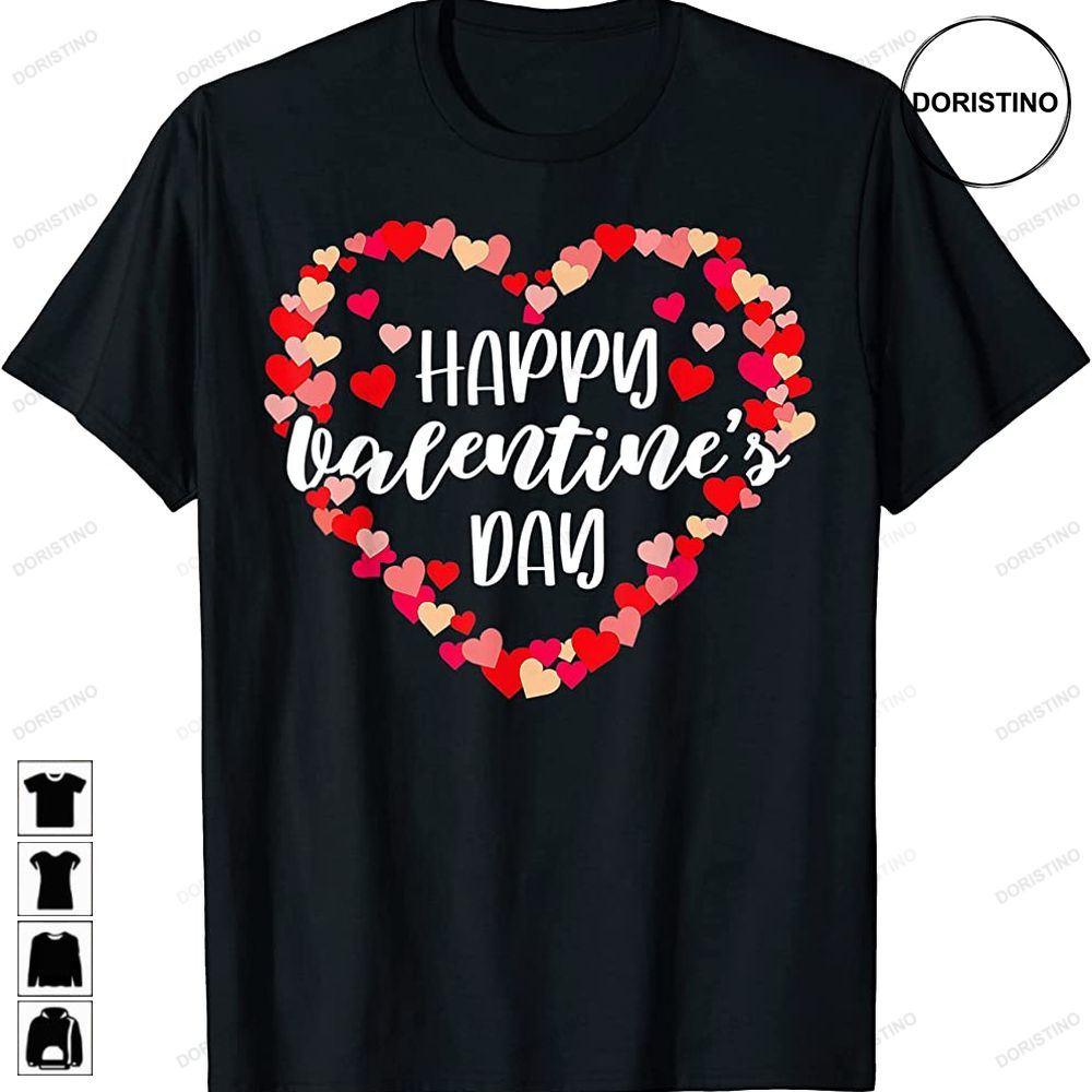 Happy Valentines Day Heart For A Valentines Day Couple Awesome Shirts