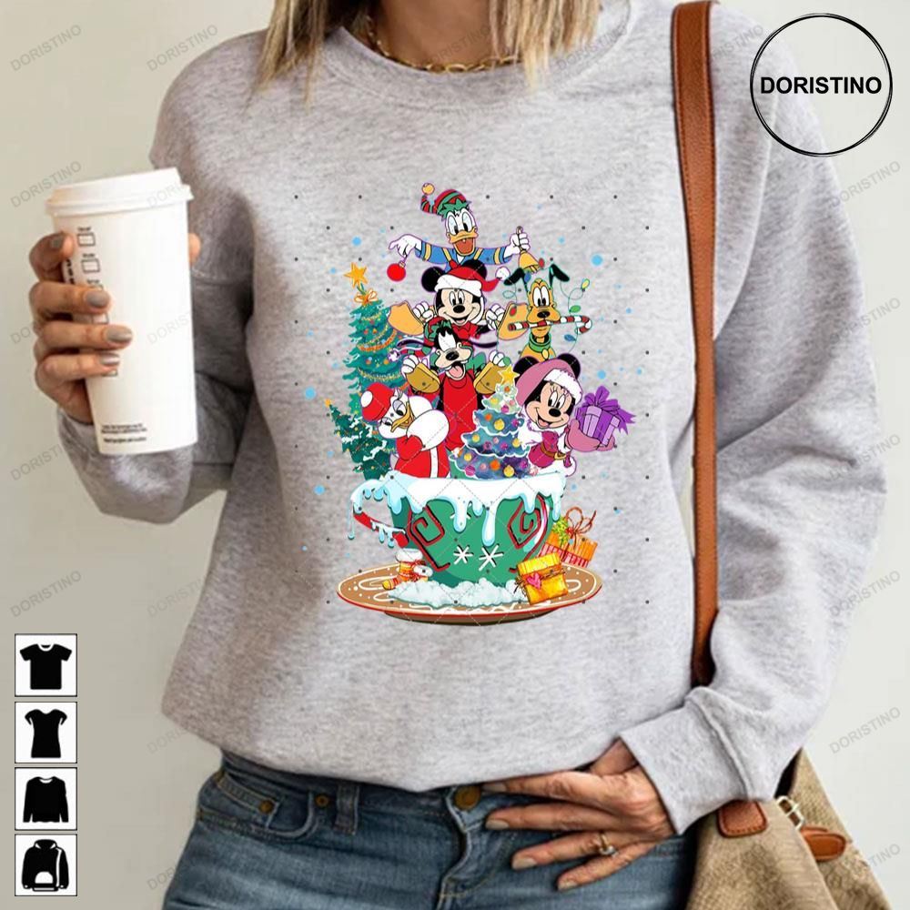 And Friend Merry Christmas Minnie Donald Daisy Goofy Pluto Disney Awesome Shirts