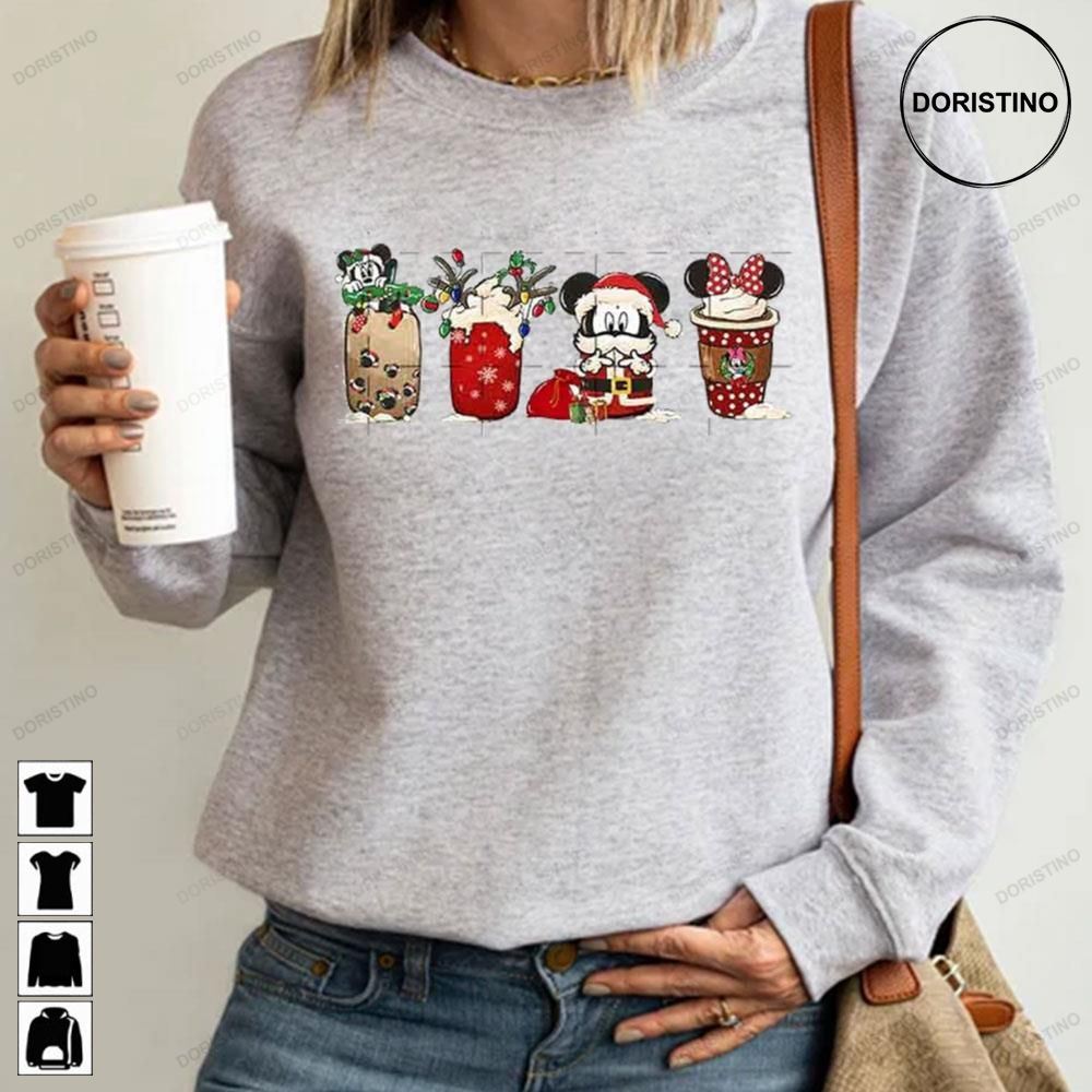 And Minnie Disney Christmas Coffee Latte Trending Style