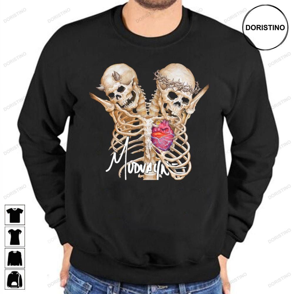 Mudvayne Band Heavy Metal Two Skull One Heart Awesome Shirts