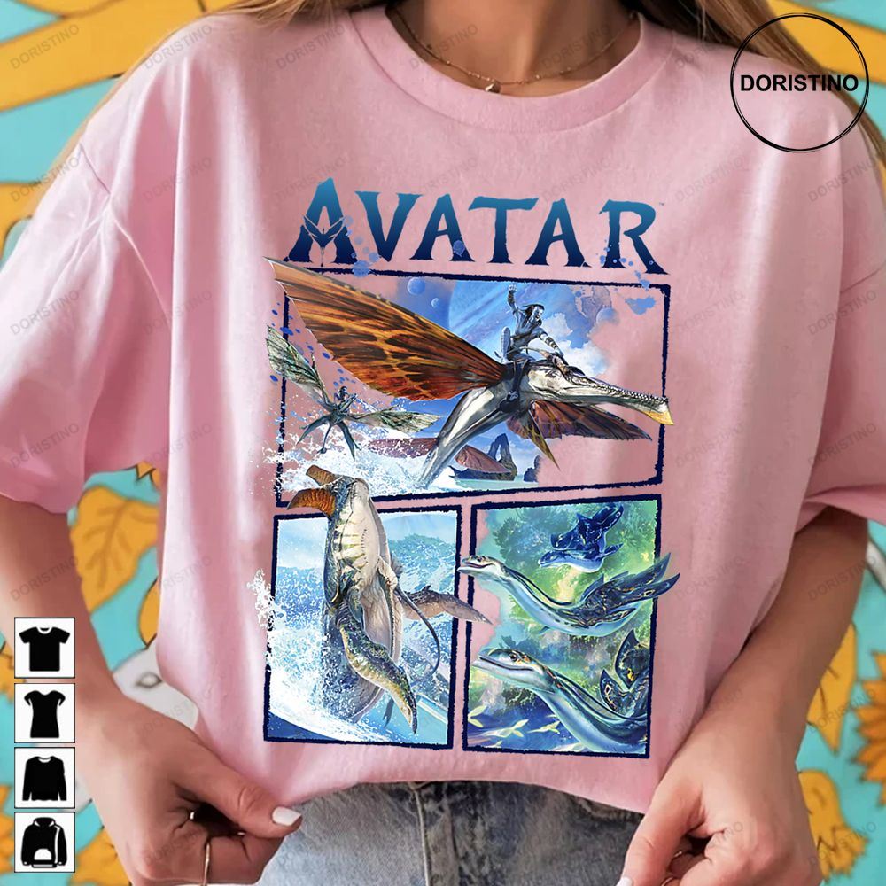 Avatar The Way Of Water Air And Sea Flight Panels Limited Edition T-shirts