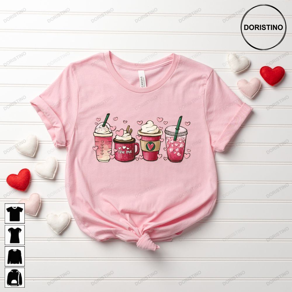 Womens Valentines Day Valentine Coffee Limited Edition T-shirts