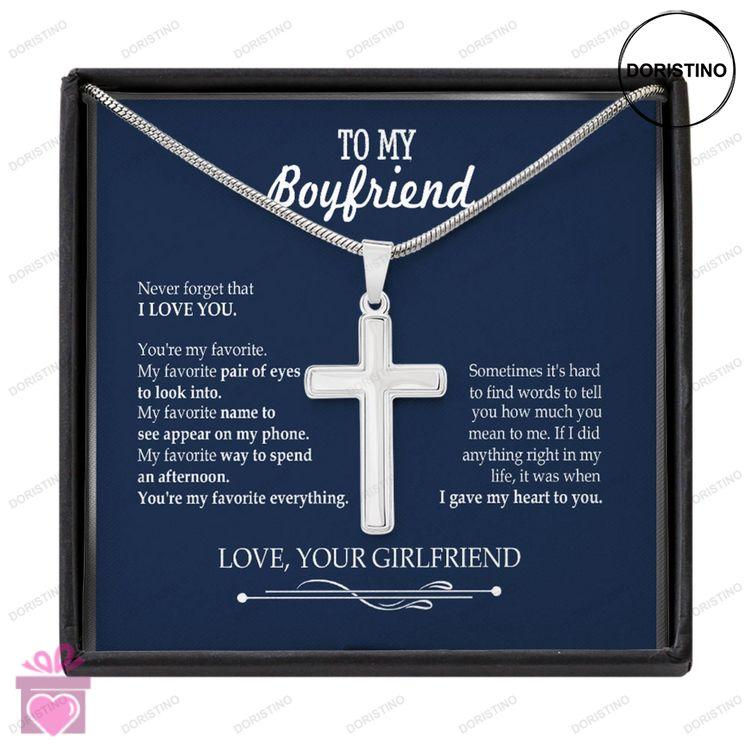 Boyfriend Necklace To My Boyfriend Necklace Gift For Boyfriend In Anniversary Birthday Doristino Trending Necklace