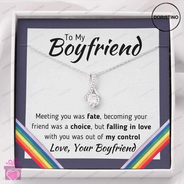 Boyfriend Necklace To My Boyfriend Necklace Pride Lgbt Gift For Gay Homosexual Boyfriend Doristino Awesome Necklace