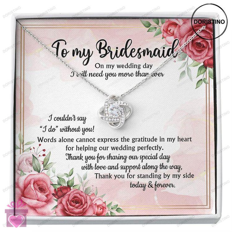 Bridesmaid Necklace Gift From Bride Thank You For Being My Bridesmaid Gift For Valentines Birthday A Doristino Awesome Necklace