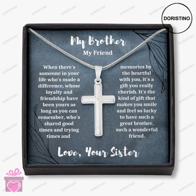 Brother Necklace Brother Gift Necklace Gift For Elder Brother Teenage Brother Gift For Brother Gift Doristino Awesome Necklace