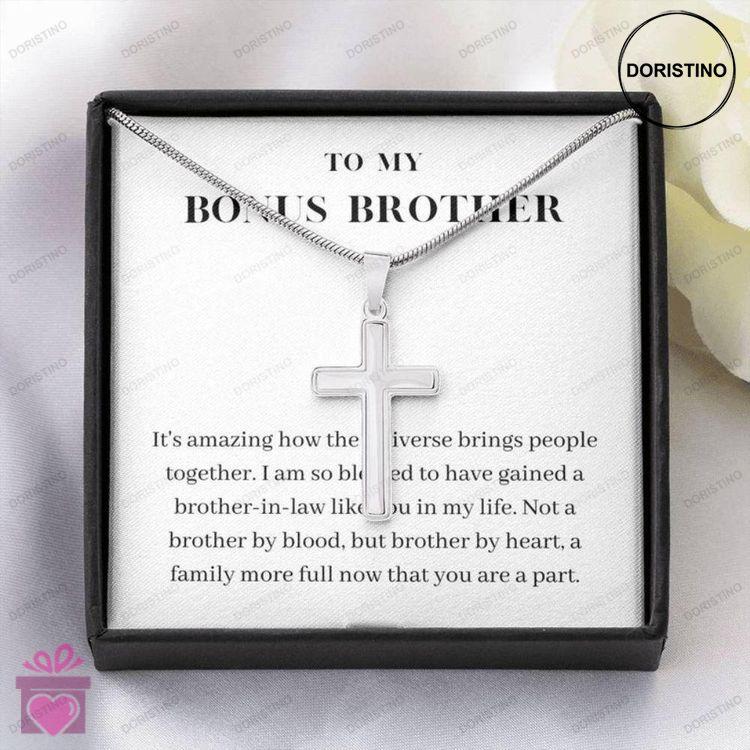 Brother Necklace Brother In Law Gift Christmas Bonus Brother Brother In Law Wedding Gift Necklace Doristino Limited Edition Necklace