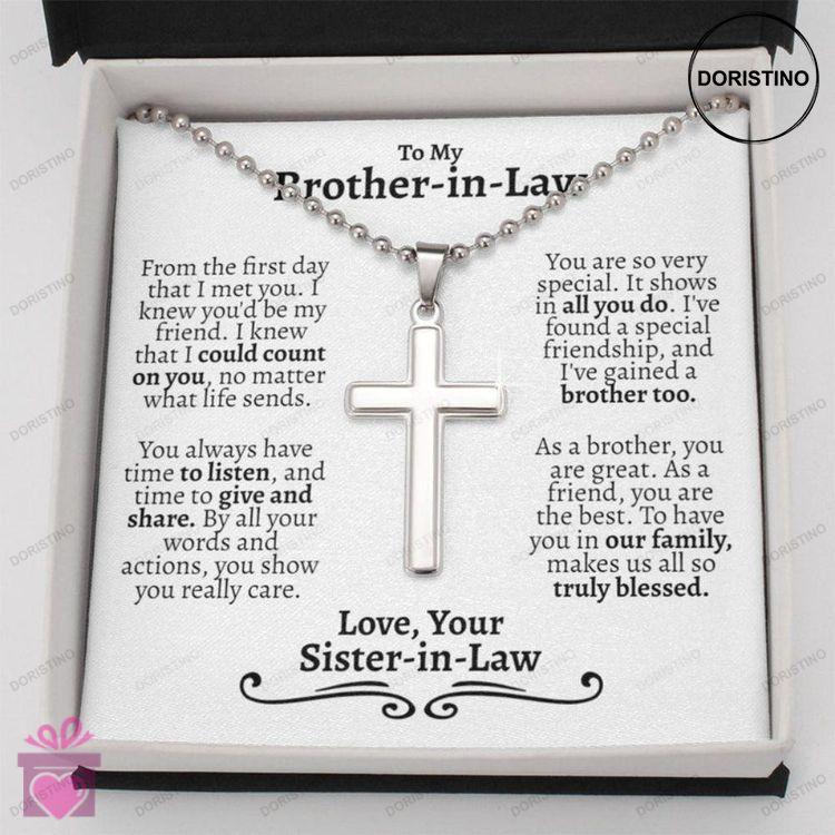 Brother Necklace Brother In Law Gifts Christmas Gifts For A Brother In Law Birthday Necklace Gift Fo Doristino Limited Edition Necklace
