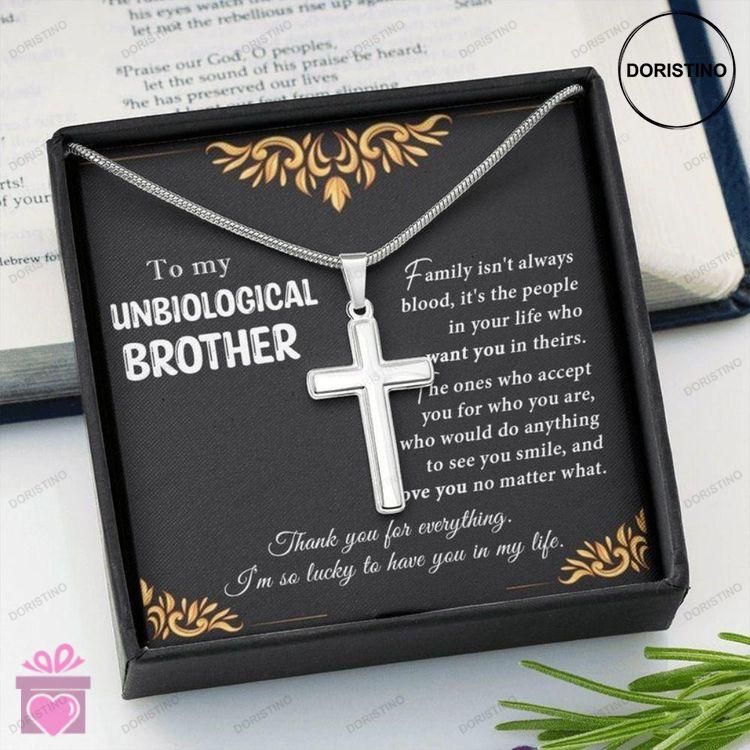 Brother Necklace Meaningful Unbiological Brother Necklace Gift For Unbiological Brother Bonus Brothe Doristino Awesome Necklace