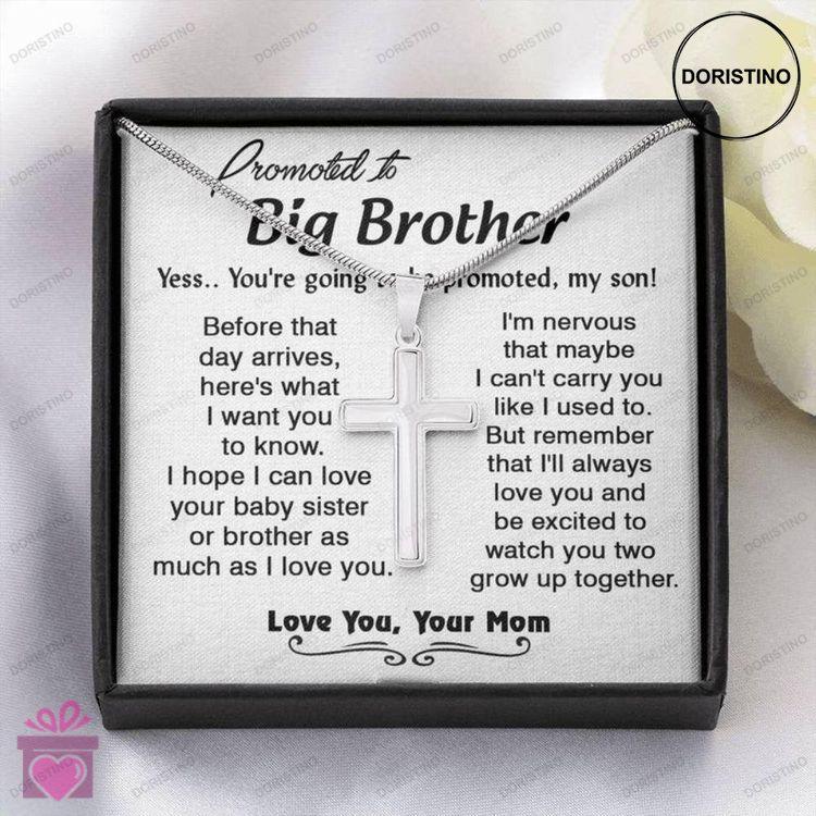Brother Necklace Promoted To Big Brother New Big Brother Gift Big Brother To Be Gifts Gift For Big B Doristino Trending Necklace