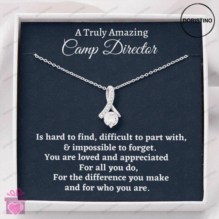 Camp Director Necklace Camp Director Gift Appreciation Gift For A Camp Director Beautiful Necklace G Doristino Limited Edition Necklace