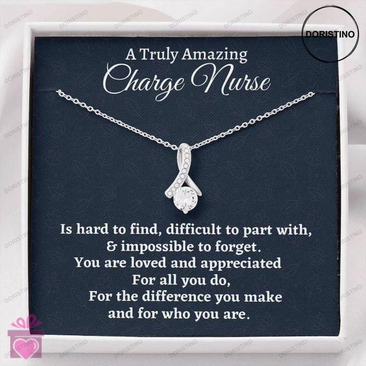 Charge Nurse Necklace Charge Nurse Gift Appreciation Gift For A Charge Nurse Beautiful Necklace Nurs Doristino Limited Edition Necklace