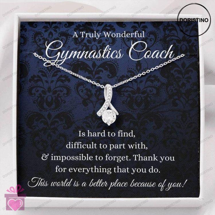 Coach Neckalce Gymnastics Coach Gift Leaving Gift For Gymnastics Coach To A Truly Amazing Gymnastics Doristino Limited Edition Necklace