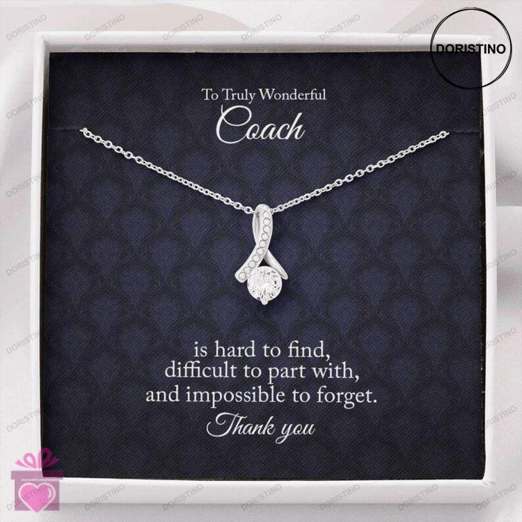 Coach Necklace Thank You Necklace For Coach To My Amazing Coach Gift Thank You Gift For Coach Doristino Trending Necklace