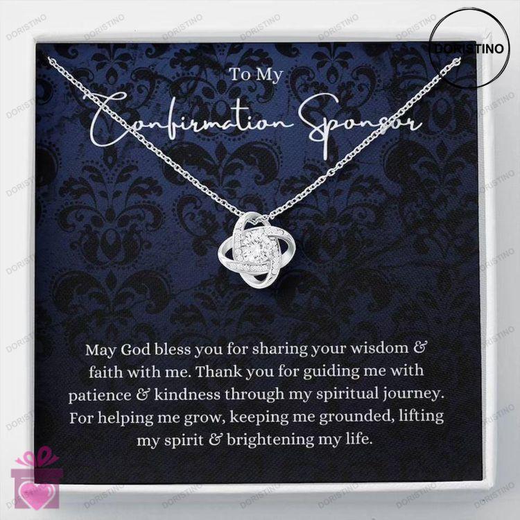 Confirmation Sponsor Gift For Women Sponsors Religious Thank You Gift Doristino Limited Edition Necklace