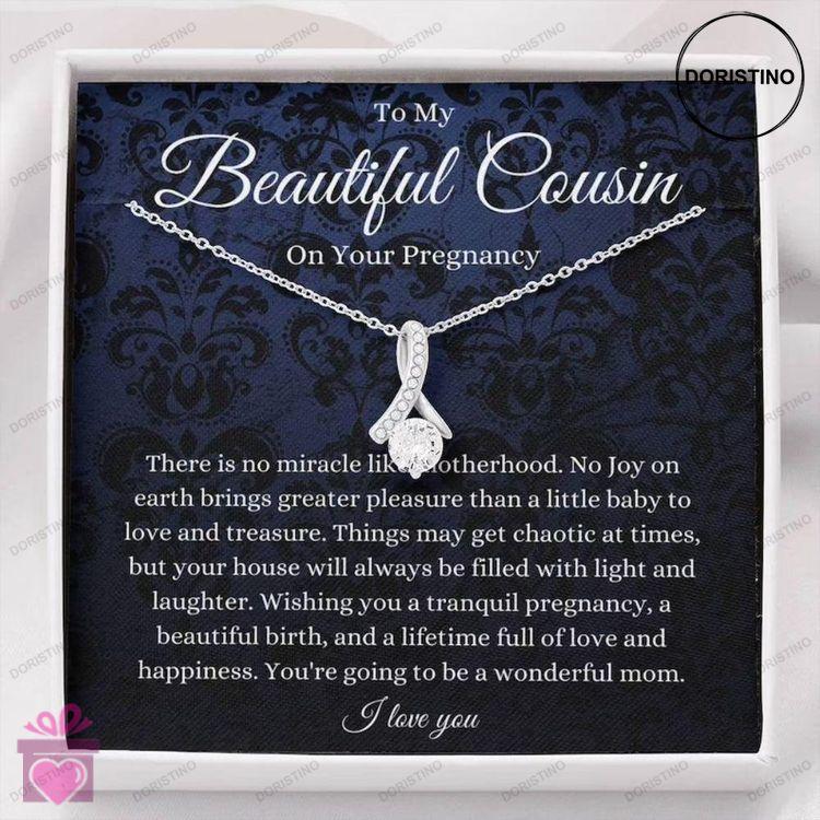Cousin Necklace Cousin Pregnancy Necklace Gift For Mom To Be Gift For Expecting Mom Doristino Awesome Necklace