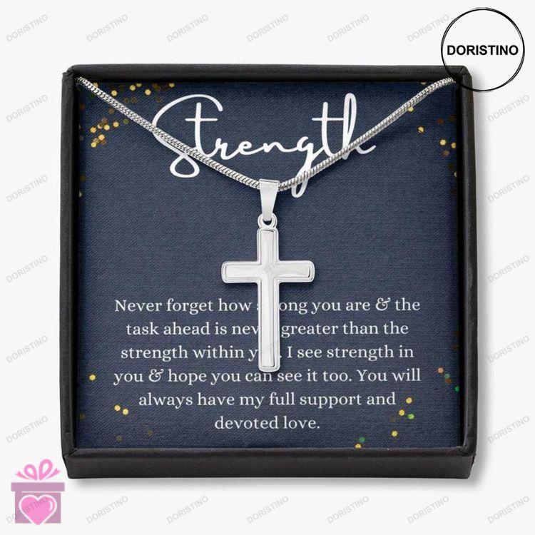 Cross Necklace Inspirational Strength Gift Survivor Recovery Necklace Inspirational Necklace Doristino Awesome Necklace