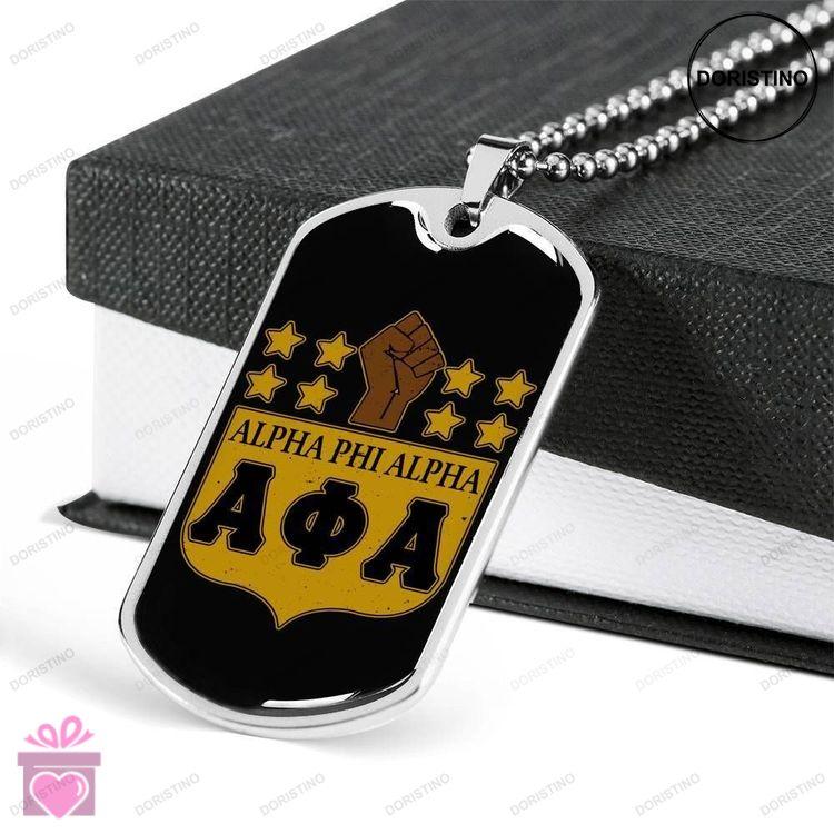 Custom Future One Bulldog Dog Tag Military Chain Necklace Gift For Men Dog Tag-1 Doristino Limited Edition Necklace