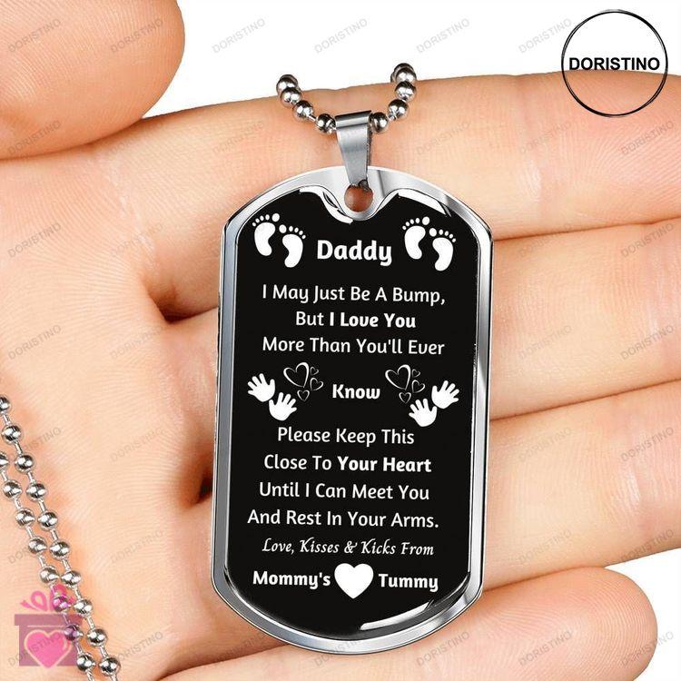 Custom Picture Dog Tag Love You More Than You Ever Know Dog Tag Military Chain Necklace Doristino Limited Edition Necklace