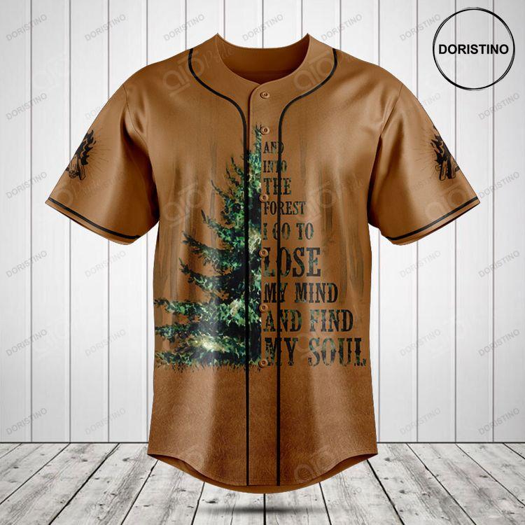 Customize And Into The Forest I Go To Lose My Mind And Find My Soul Doristino Awesome Baseball Jersey