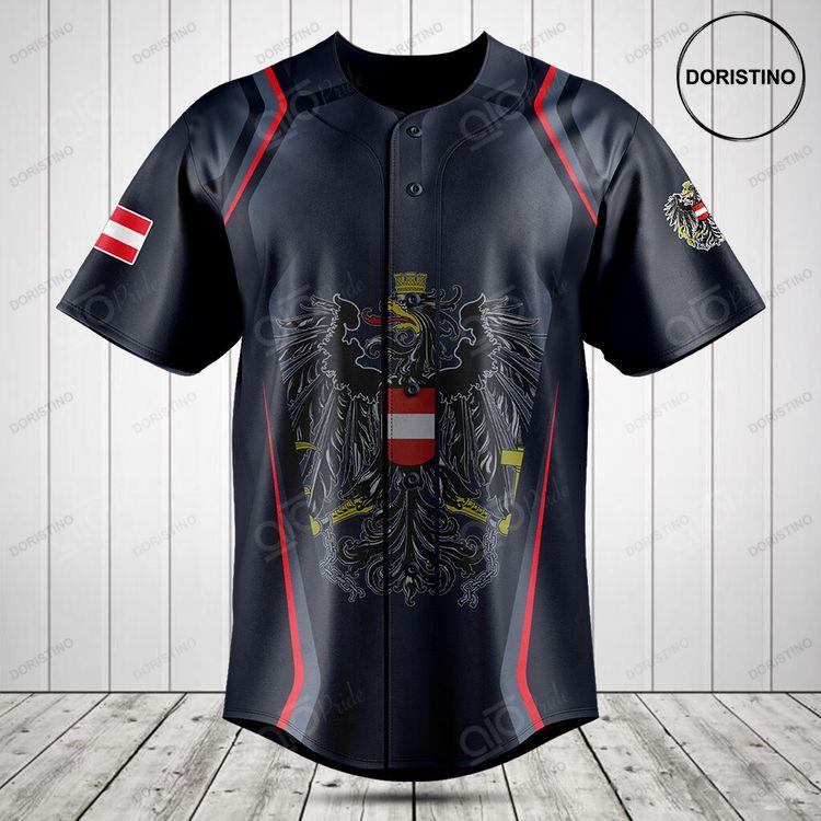 Customize Austria Coat Of Arms Print Special Doristino Awesome Baseball Jersey